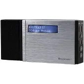 Soundmaster DAB400, Tragbar, Digital, DAB+, FM, Automatisches Tuning, 3,5 mm, Schwarz, Silber