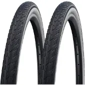 Schwalbe 2x Road Cruiser 47-406 schwarz/weiss Drahtreifen K-Guard 20x1.75 Mantel