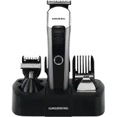 Grundig GMS3240, Schwarz, Silber, Bart, Ohr, Nase, LED, Akku, 50 min, Integrierte Batterie