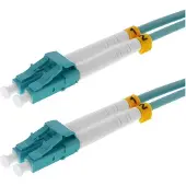 Helos LWL Patchkabel OM3 Duplex 3,0mm LC-LC 50/125µm aqua 15m LSZH