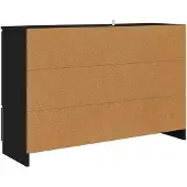 vidaXL Sideboard Schwarz 100 x 30 x 65,6 Holzwerkstoff