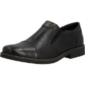 Rieker Herren Slipper klassischer Leder Halbschuh zum Reinschlüpfen 13950, Größe:42 EU, Farbe:Schwarz