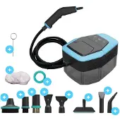 KYMO Dampfreiniger Pro, Handdampfreiniger, Teppichreiniger, Fleckenreiniger für Boden und Bad, Kleiderdampfer
