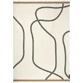 Mette Ditmer - Shadow Decke, 130 x 175 cm, off-white / grau