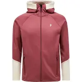 Peak Performance Sweatjacke Rider Essentials Midlayer Zip Hood Herren Wild Rouge / Sand Fog-L