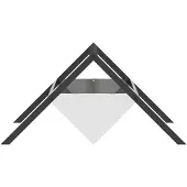 vidaXL Futtertröge für Nutztiere Silber 111 x 76 x 38 cm
