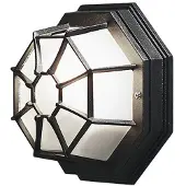 Konstsmide Moranello schwarz lackiertes Aluminium, gefrostetes Acrylglas 7091-750