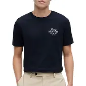 Tommy Hilfiger Script Stack Regular Desert Sky Größe: L | Basic T-Shirts Outlet | Herren