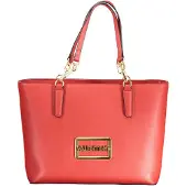 Valentino Elegante Rote Damentasche mit Schulterriemen und Reißverschluss