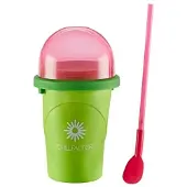 Bandai Chillfactor CO07952 Fresalicioso: Slush-Maschine mit wiederverwendbarem Becher und Strohhalm,