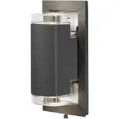 Konstsmide Potenza Wandleuchte anthrazit, 2xGU10 Sockel, max 2x6W, 240V, Aluminium/Acrylglas, 7987-370