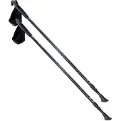 Martes Essential - "Centaurus" Wanderstock (2er-Pack) PP15926 (85 cm - 135 cm) (Schwarz)