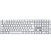 Cherry KC 200 MX, Volle Größe (100%), Kabelgebunden, USB, Mechanischer Switch, QWERTZ, Silber, Weiß