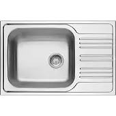 Deante 1-bowl steel sink with drainer