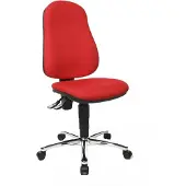 Topstar Bürostuhl Point 60, 8169G21 rot, chrom Stoff