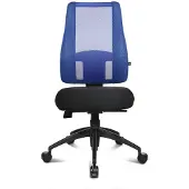 Topstar 534297 Bürostuhl Lady Sitness Deluxe, LT20B0W506 Stoff blau, Gestell schwarz