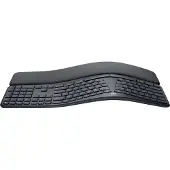 Logitech ERGO K860 Split for Business, Volle Größe (100%), Kabellos, Bluetooth, Halbmechanischer Schlüsselschalter, QWERTY, Graphit