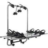 Menabo Shadow Silver | Fahrrad-Heckträger für 3 Fahrräder für Heckklappe und Kofferraum - Aluminium