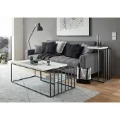 MCA Couchtisch Juba | 120x60 | weiß matt / schwarz
