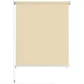 vidaXL Außenrollo 160 x 140 cm Cremeweiß