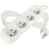 Emos 1902040500, 250 V, 10 A, 220-240 V, Weiß