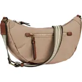 Camel active Handtasche "Bari" aus hochwertigem matten Nylon mit gestreiftem Gewebeband