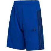 Adidas Shorts SPORTSWEAR "J TR-ES 3S SH", Jungen, Gr. 116, N-Gr, blau (royblu, dkblau,), Obermaterial: 100% Polyester, Hosen Shorts, Shorts für Kinder, sportlicher Stil