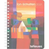 Sonstige Verlage Ton Schulten Buchkalender 2027, 17 x 22 cm, 6-sprachig, mit zwölf farbenprächtigen abstrakten Landschaftsmosaiken