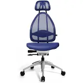 Topstar 532952 Bürostuhl OPEN ART, J1700S18 Stoff blau, Gestell silber