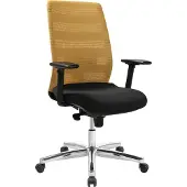 Topstar 492039 Bürostuhl AirPoint II, AP39TW2MT0CX9 Kunststoff gelb, Gestell chrom