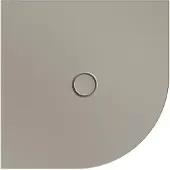 Bette BetteFloor Corner Viertelkreis-Duschwanne mit BetteGlasur Plus, 900x900mm, 5421-416PLUS, Farbe: Stone matt