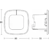 Steinel IR QUATTRO SLIM XS COM1 Präsenzmelder 032951