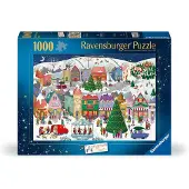 Ravensburger Weihnachtspuzzle 1000 Teile - Zauberhafte Weihnachtsstadt