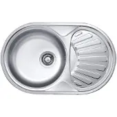 Deante 1-bowl steel sink with drainer
