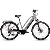 SAXONETTE Premium Sport Trapez 28" E-Bike ,Elektrofahrrad, SHIMANO Deore 10-Gang, 90Nm,Mittelmotor, 522Wh Akku, RH50 (silber matt)