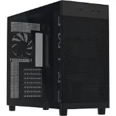 Asus PRIME AP303 TG Black, Midi Tower, PC, Schwarz, micro ATX, Mini-ITX, ATX, Metall, Gaming