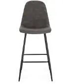 Natur24 4er Set Barhocker New Irelia 44 x 112 x 53 cm Stahl Schwarz