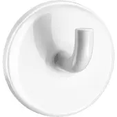 Delabie Wandhaken, Nylon, weiß, Ø 62x42 mm, verdeckte Befestigung, glatte Oberfläche