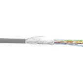 InLine Patchkabel Cat.5e, grau, SF/UTP, AWG26 CCA, PVC, 500m, 500 m, Cat5e, SF/UTP (S-FTP), Grau