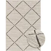 Primaflor In- und Outdoorteppich PARADISE - Rhombus - 160x230cm - Vintage Muster Außenteppich ideal als Terrassenteppich & Balkonteppich