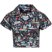 Queen Kerosin Damen Hawaiibluse Paris