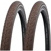 Schwalbe 2x Road Cruiser 42-622 braun Drahtreifen K-Guard 28x1.60 Fahrradreifen