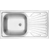Deante 1-bowl steel sink with drainer