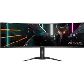 Gigabyte AORUS CO49DQ OLED-Monitor Curved, 124 cm (49"), 5120 x 1.440 Pixel DQHD, 0,03 ms, dreh-, neig-, höhenverst. HDM, DP, USB-C