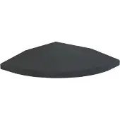 Flow Fitness Eckprofil Gummifliese - 20 x 20 x 2 cm