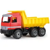 Lena GIGA TRUCKS Dump Truck Actros, Kipper-Modell, Dump truck, Indoor/Outdoor, 3 Jahr(e), Kunststoff, Rot, Gelb