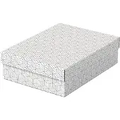 Esselte 628284, Aufbewahrungsbox, Weiß, Rechteckig, Karton, Muster, Indoor