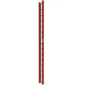 Zarges Dachleiter 15 Sprossen ziegelrot