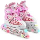 Apollo Inliner Super Blades Gr.M(35-38) weiß/pink Skates Rollschuhe