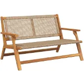 vidaXL gartenmöbel Beige 122 x 78 x 73 cm Massivholz Akazie